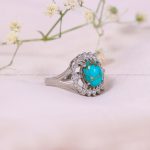 انگشتر فیروزه شجری زنانه کد 11436
