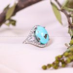 انگشتر فیروزه شجری زنانه کد 11444