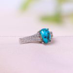 انگشتر فیروزه شجری زنانه کد 11638