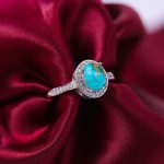 انگشتر فیروزه شجری زنانه کد 11642