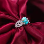 انگشتر فیروزه شجری زنانه کد 11643