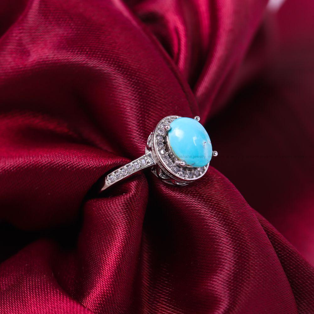 انگشتر فیروزه شجری زنانه کد 11644