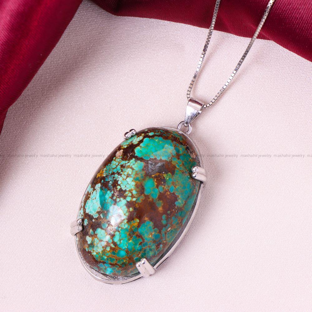 گردنبند فیروزه زنانه کد 11736