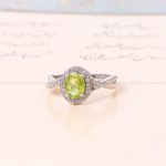 انگشتر زبرجد زنانه کد 11757