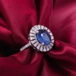 انگشتر یاقوت کبود زنانه کد 11773