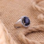 انگشتر یاقوت کبود زنانه کد 11793