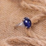 انگشتر یاقوت کبود زنانه کد 11799