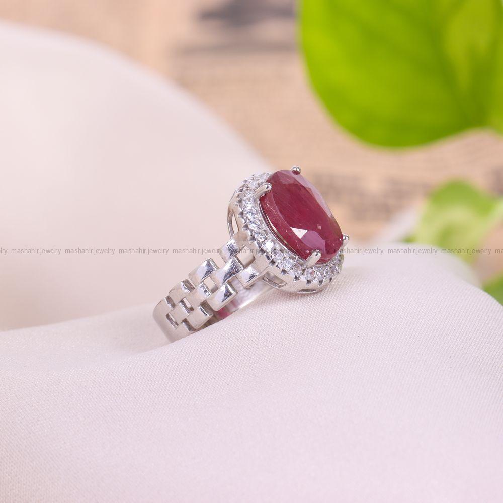 انگشتر یاقوت سرخ زنانه کد 11818