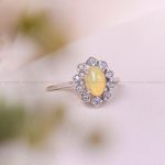 انگشتر اوپال زنانه کد 11830