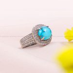 انگشتر فیروزه شجری زنانه کد 12170