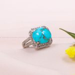 انگشتر فیروزه شجری زنانه کد 12173