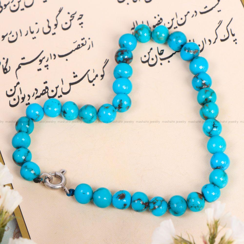 دستبند فیروزه زنانه کد 12181