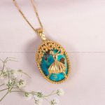 گردنبند فیروزه زنانه کد 12188