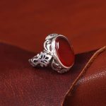 انگشتر عقیق یمن مردانه کد 11366