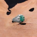 انگشتر زمرد مردانه کد 11381