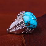 انگشتر فیروزه شجری مردانه کد 11709