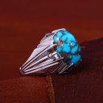 انگشتر فیروزه شجری مردانه کد 11710