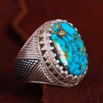 انگشتر فیروزه شجری مردانه کد 11885