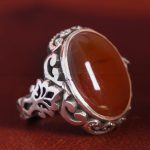 انگشتر عقیق یمن مردانه کد 11924