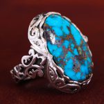 انگشتر فیروزه شجری مردانه کد 12016