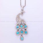 گردنبند فیروزه زنانه کد 12162