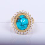 انگشتر فیروزه شجری زنانه کد 12168