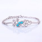 دستبند فیروزه زنانه کد 12176