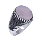 انگشتر عقیق سوسنی مردانه کد 12113