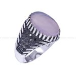 انگشتر عقیق سوسنی مردانه کد 12115