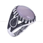 انگشتر عقیق سوسنی مردانه کد 12117