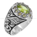 انگشتر زبرجد مردانه کد 12253