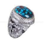انگشتر فیروزه شجری مردانه کد 12298