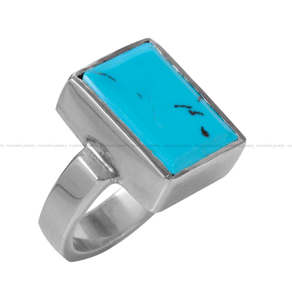 انگشتر فیروزه شجری مردانه کد 12395