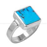 انگشتر فیروزه شجری مردانه کد 12396