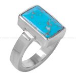 انگشتر فیروزه شجری مردانه کد 12399