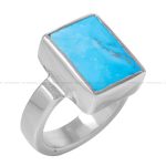 انگشتر فیروزه شجری مردانه کد 12400