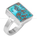 انگشتر فیروزه شجری مردانه کد 12404