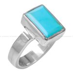 انگشتر فیروزه عجمی مردانه کد 12409