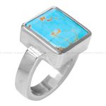 انگشتر فیروزه شجری مردانه کد 12410