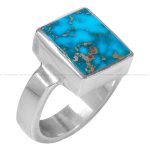 انگشتر فیروزه شجری مردانه کد 12416