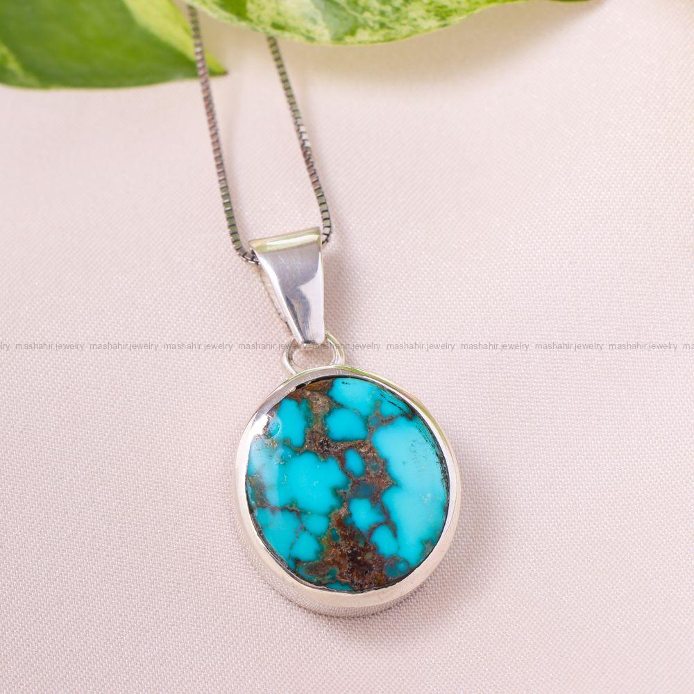 گردنبند فیروزه زنانه کد 12432