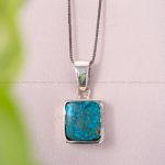 گردنبند فیروزه زنانه کد 12435