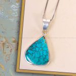 گردنبند فیروزه زنانه کد 12460