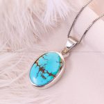 گردنبند فیروزه زنانه کد 12465