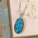 گردنبند فیروزه زنانه کد 12472