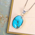 گردنبند فیروزه زنانه کد 12479