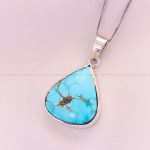 گردنبند فیروزه زنانه کد 12483