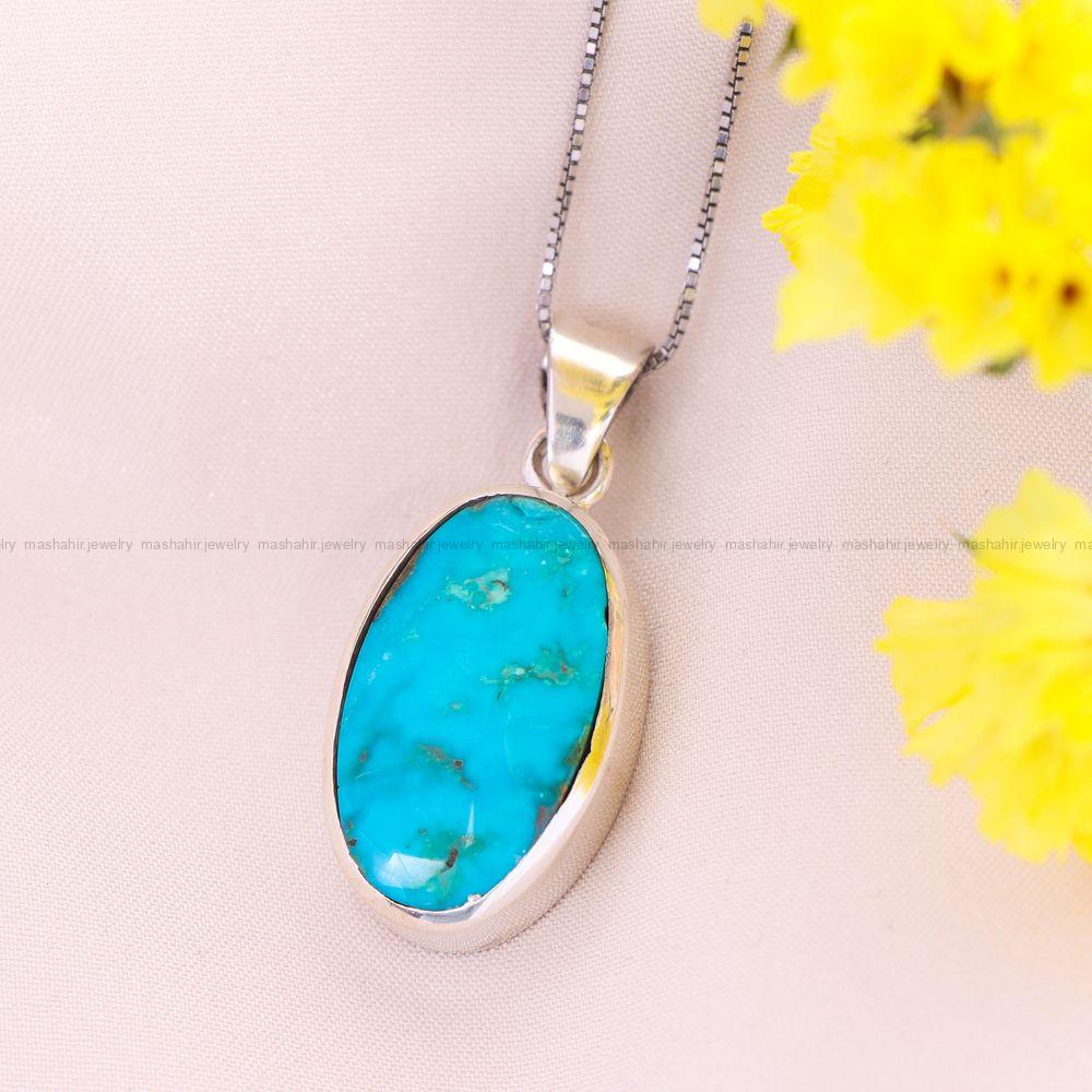 گردنبند فیروزه زنانه کد 12494