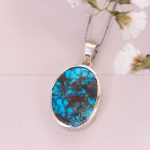 گردنبند فیروزه زنانه کد 12496