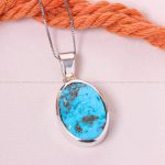 گردنبند فیروزه زنانه کد 12505